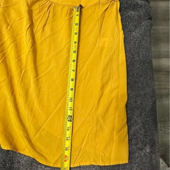 LULUS Positively Perfect Mustard Yellow Wrap Dress - Picture 14 of 14